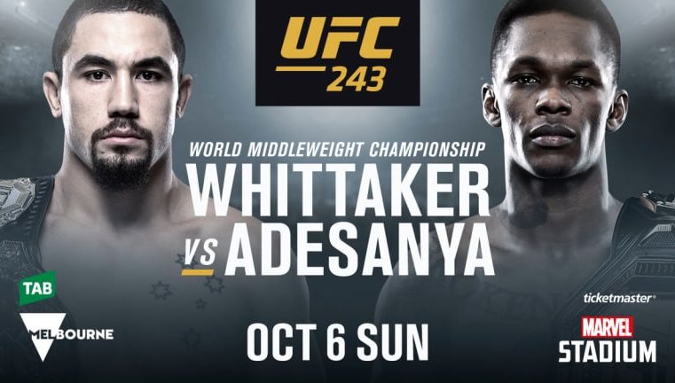 UFC 243: Whittaker vs Adesanya Results