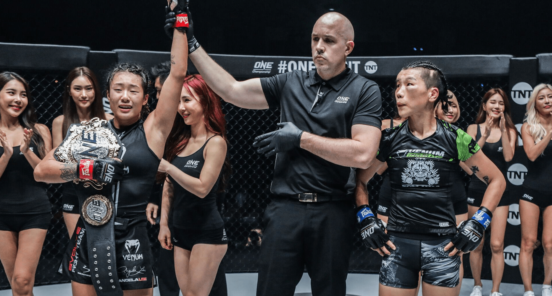 DJ, Christian And Angela Lee Walk Away With Belts At ONE: Century