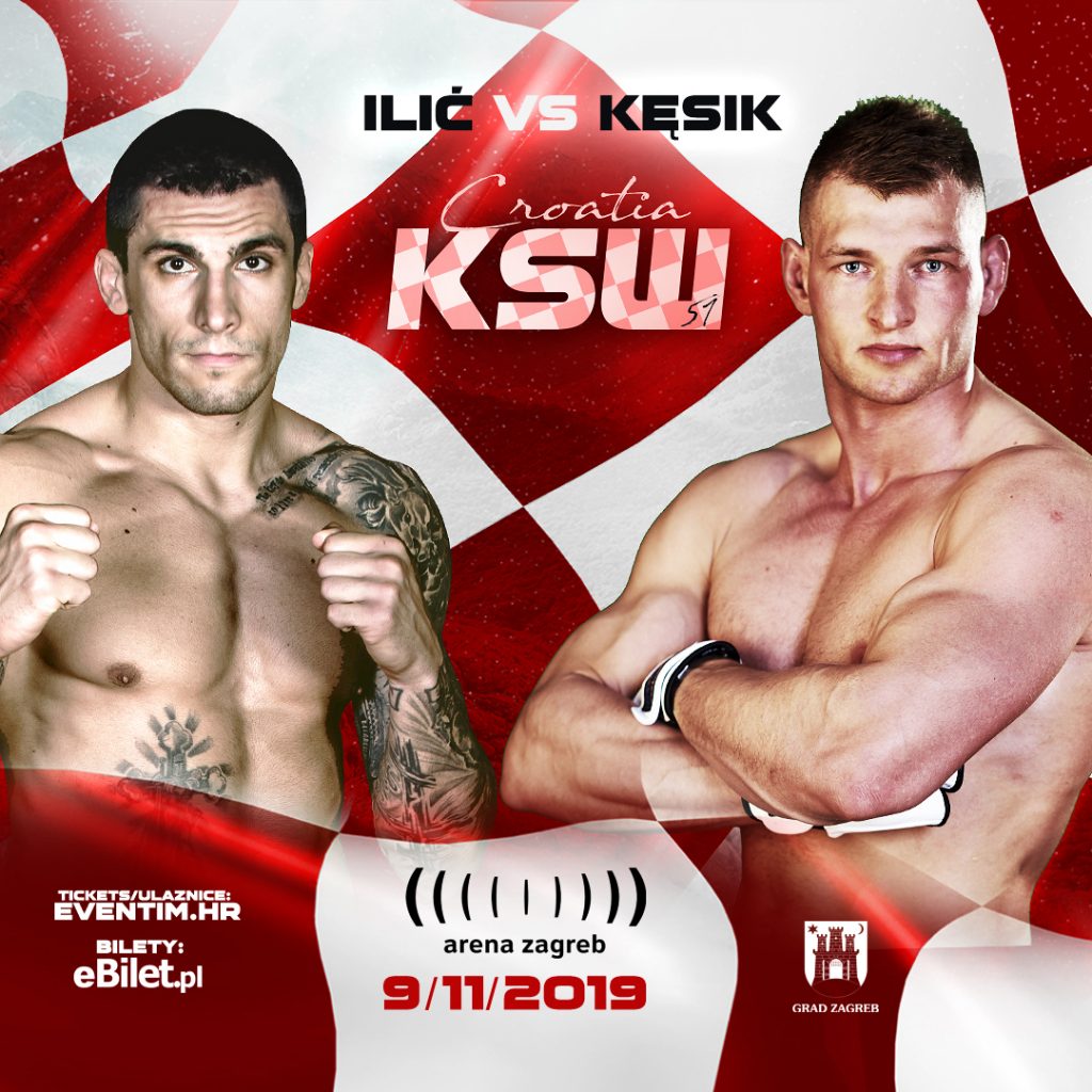 KSW 51 Aleksandar Ilic vs Cezary Kesik poster
