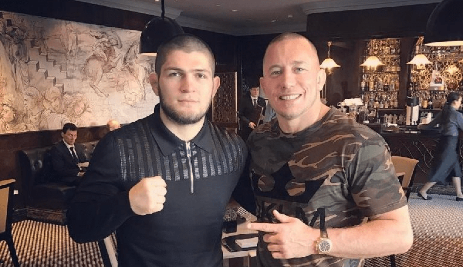 Dana Tells Khabib: Give Up The Title If You Want To Fight GSP