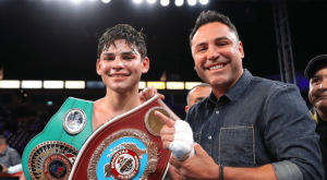 Boxing Ryan Garcia with Oscar De La Hoya
