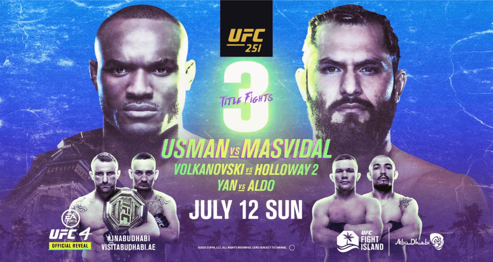 UFC 251: Usman vs Masvidal Results