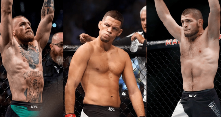 UFC Conor McGregor, Nate Diaz, Khabib Nurmagomedov
