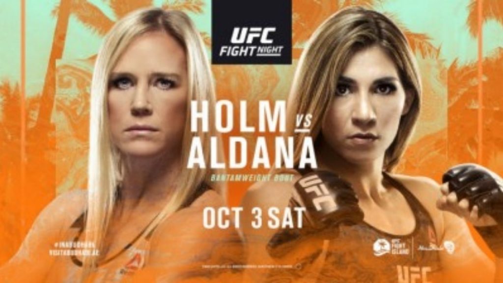 UFC Fight Island 4 Holm vs Aldana results