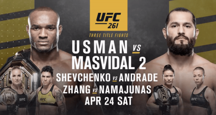 UFC 261, Usman, Masvidal, Zhang, Namajunas, Shevchenko, Andrade, videos